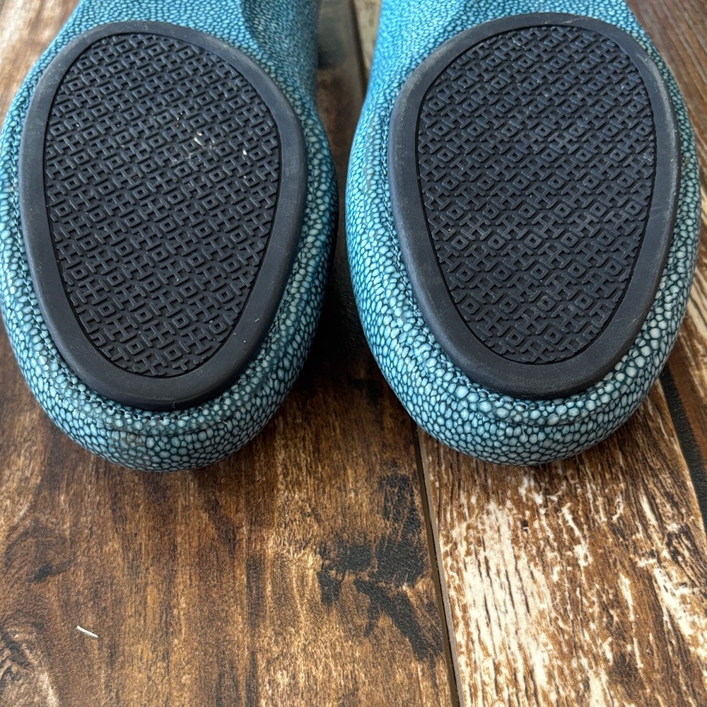 Tory Burch Teal/Aqua Reva Flats - Picture 5 of 7